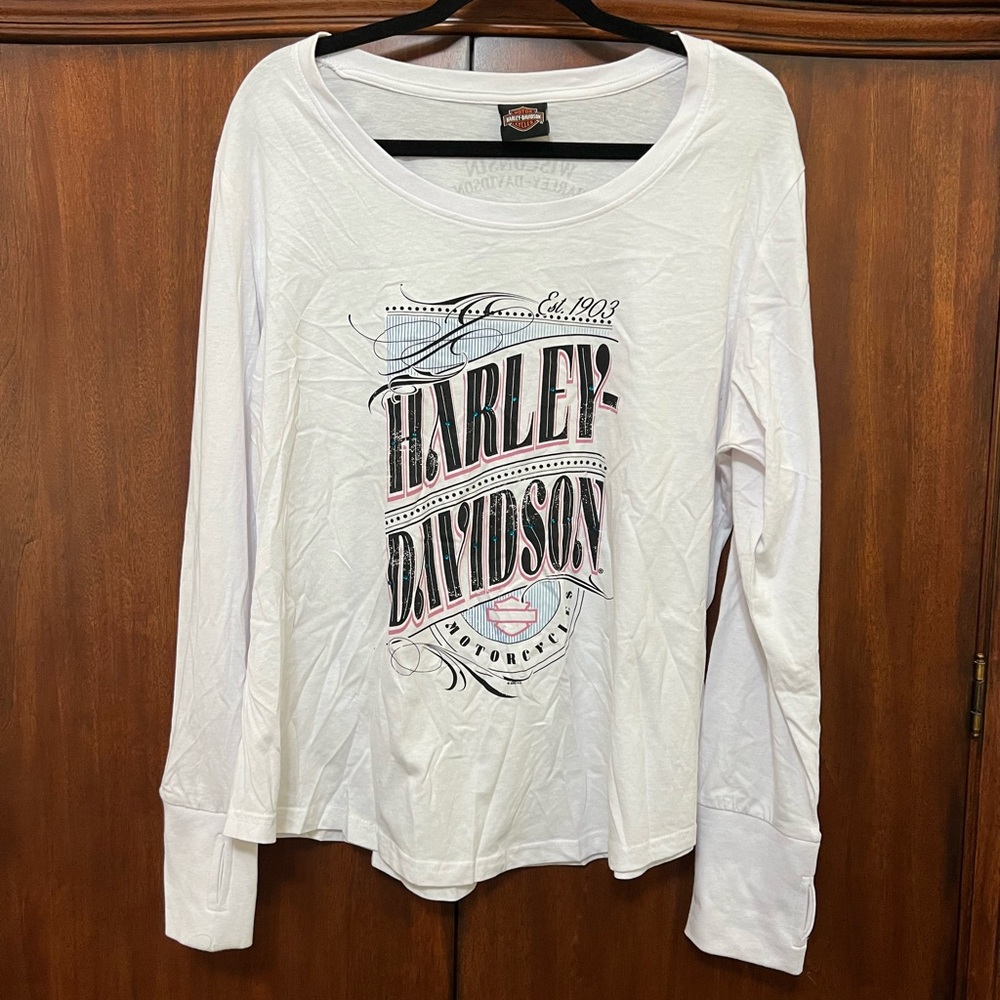 Harley-Davidson White Graphic Tee